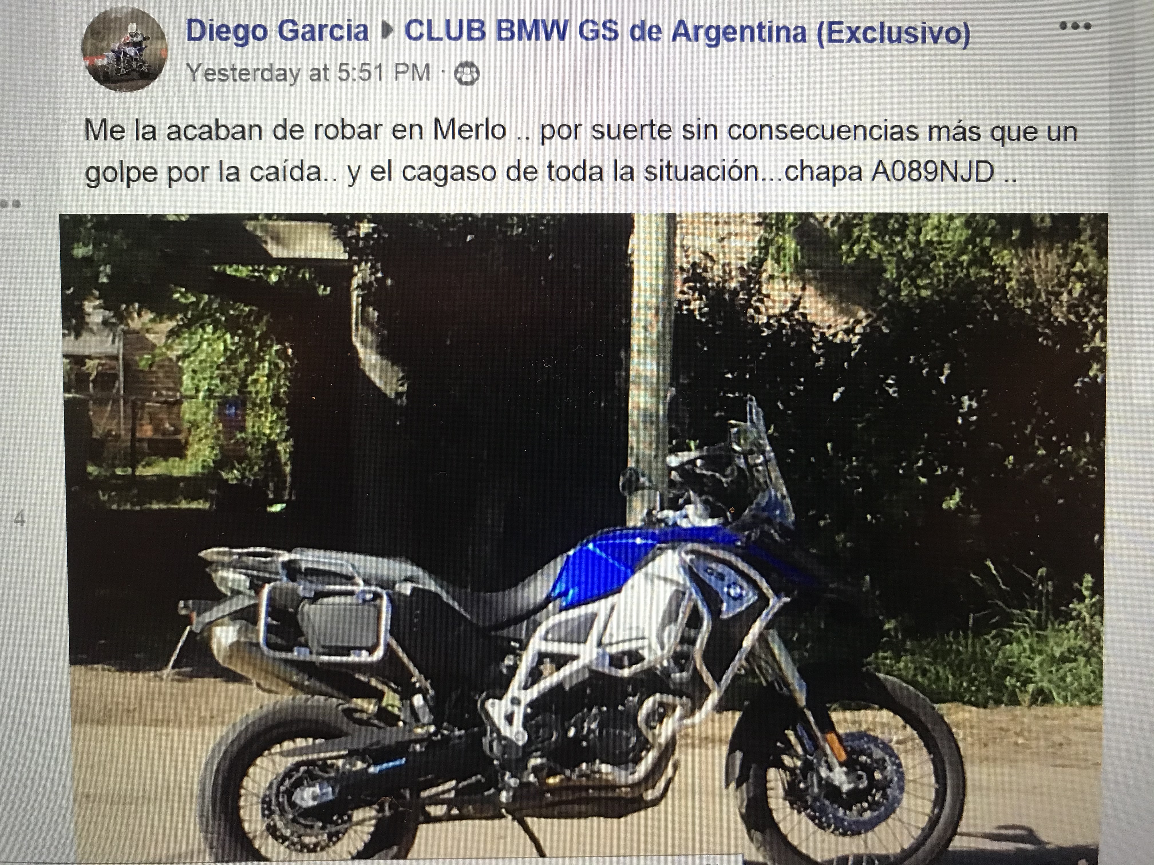 NI UNA MENOS - BMW MOTOS